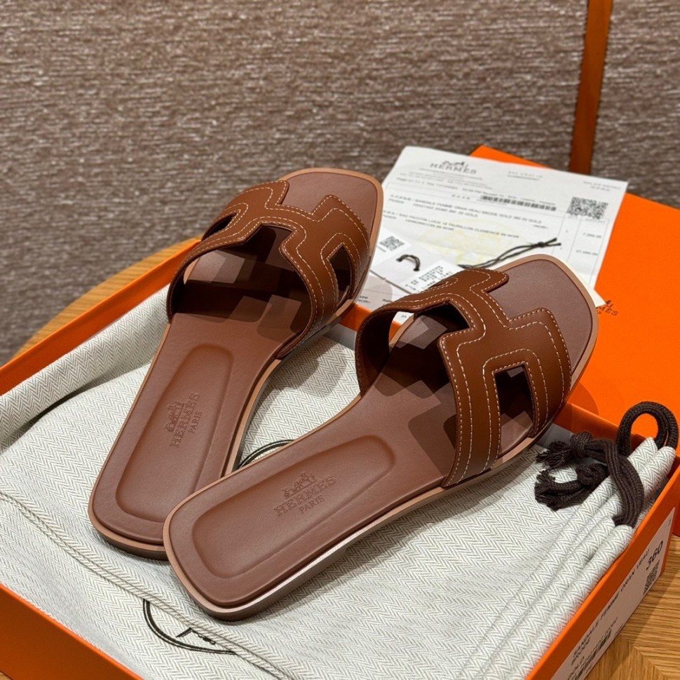 Шлепки Hermes Oran     