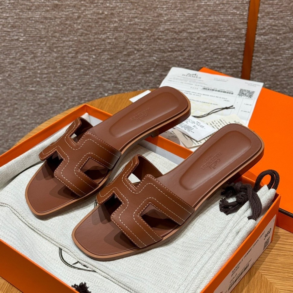 Шлепки Hermes Oran     