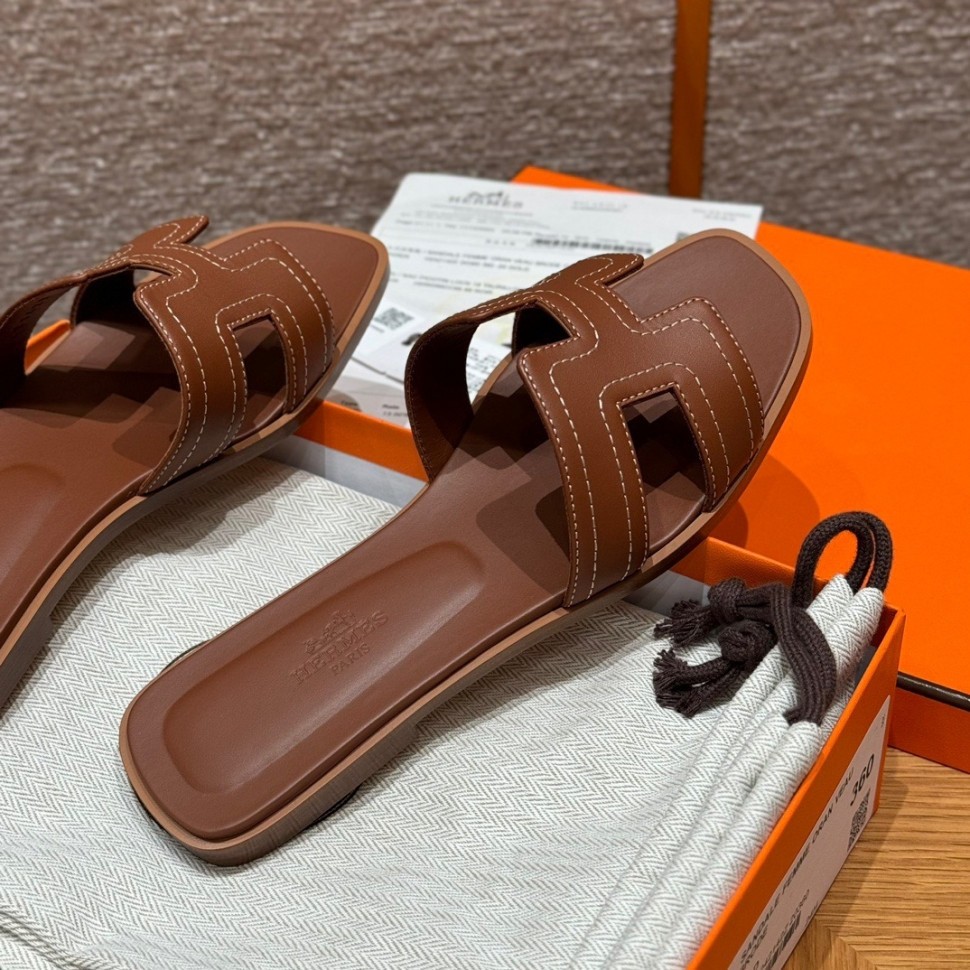 Шлепки Hermes Oran     