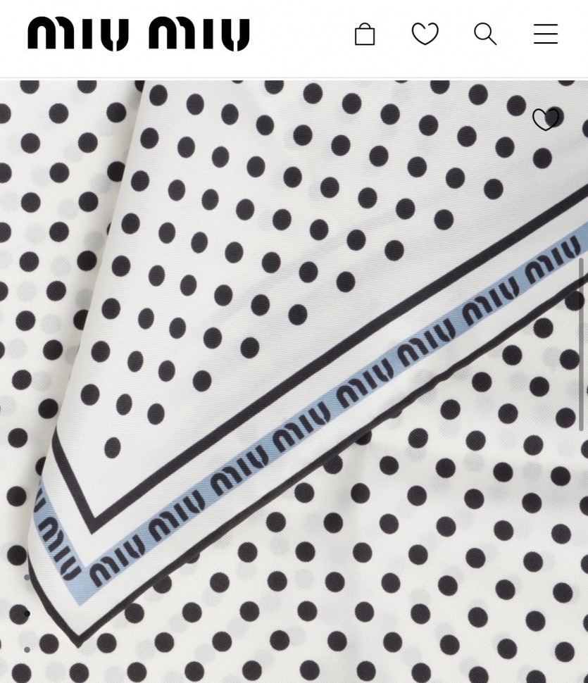 Платок Miu Miu  