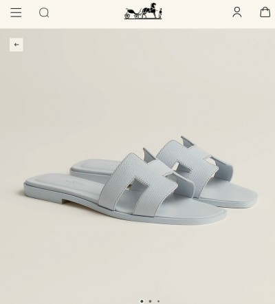 Шлепки Hermes Oran      