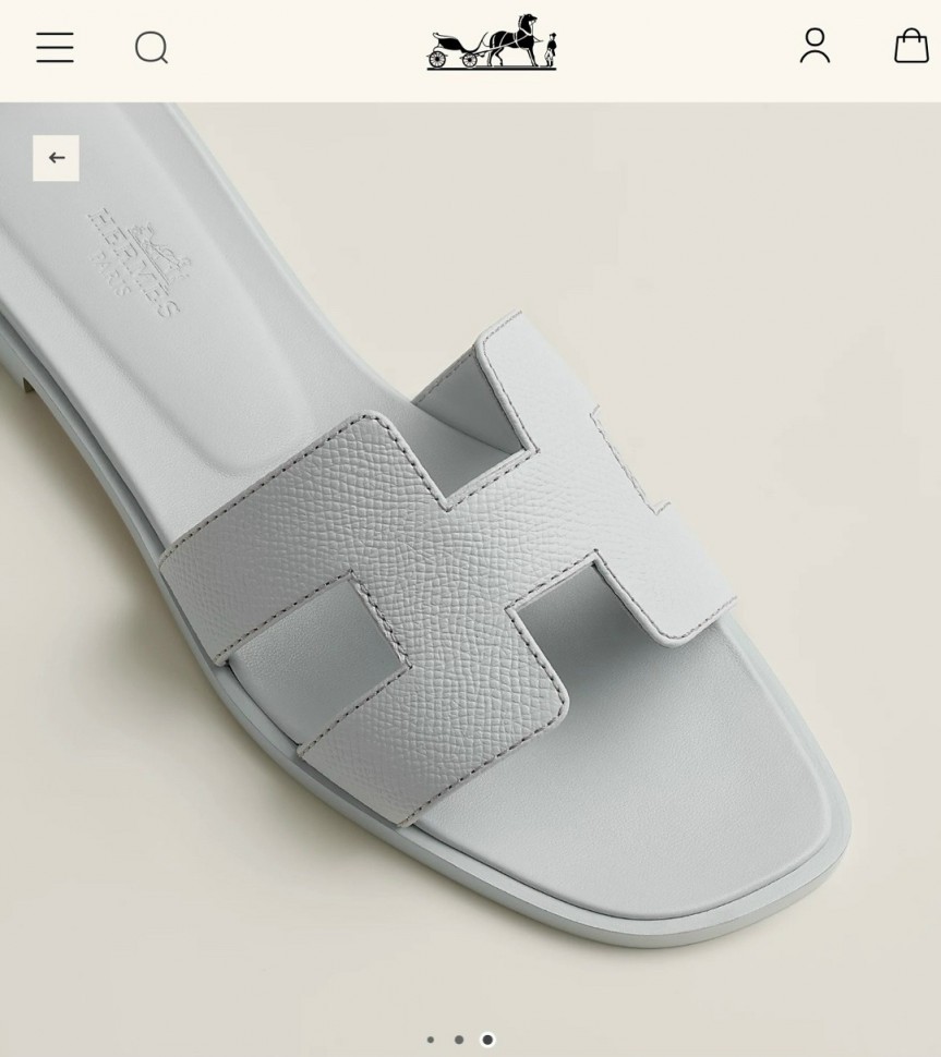 Шлепки Hermes Oran      