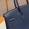 Сумка Hermes Birkin 35 Togo Blue Saphir/Cognac