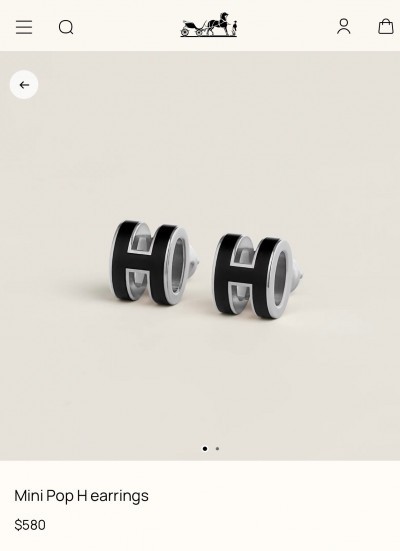 Серьги Hermes
