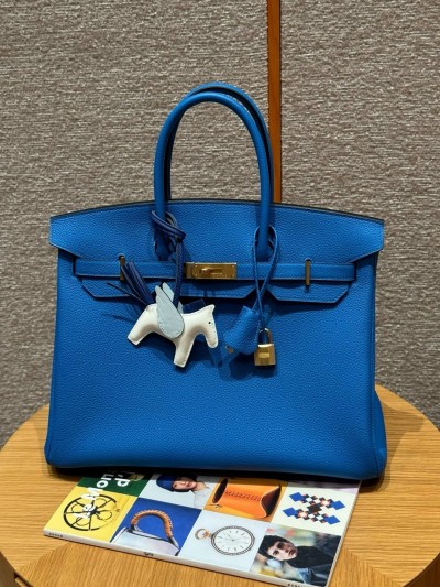Сумка Hermes Birkin 35 Togo Blue Hydra