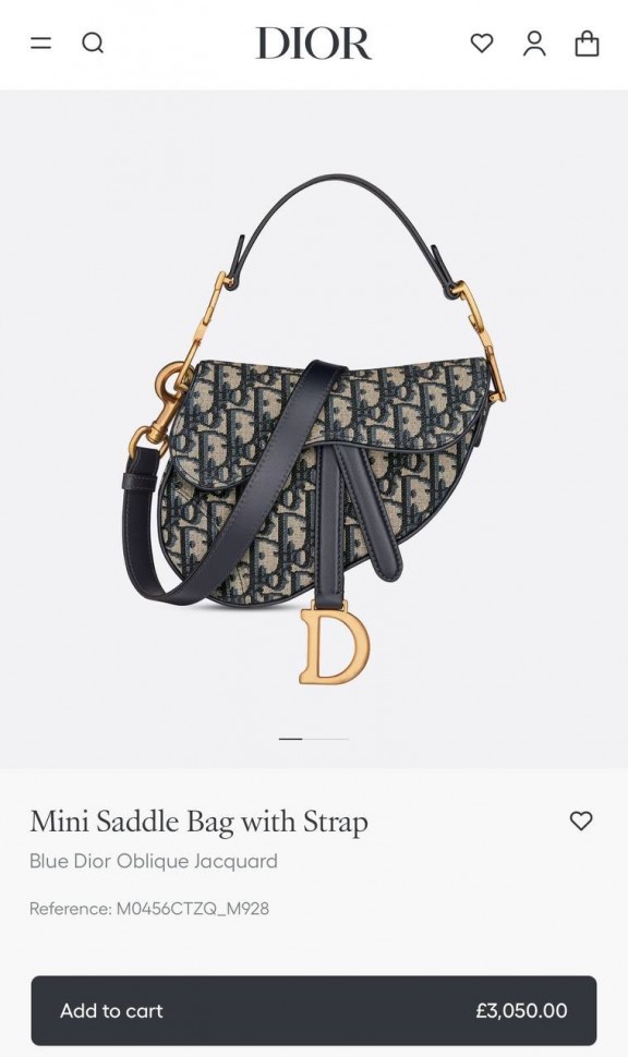 Сумка Dior Saddle Mini