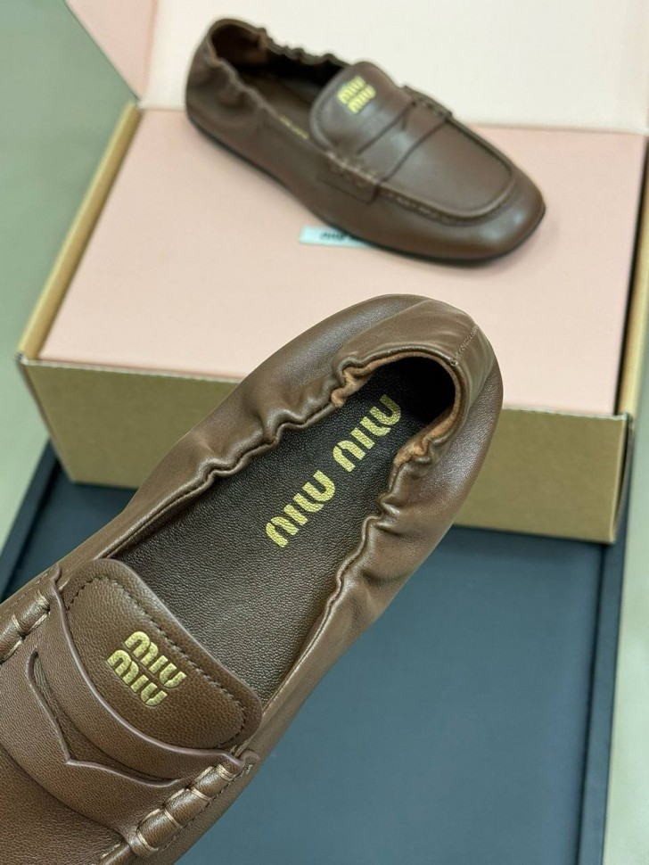 Лоферы Miu Miu из кожи наппа