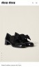 Туфли Miu Miu из лакированной кожи с бантом