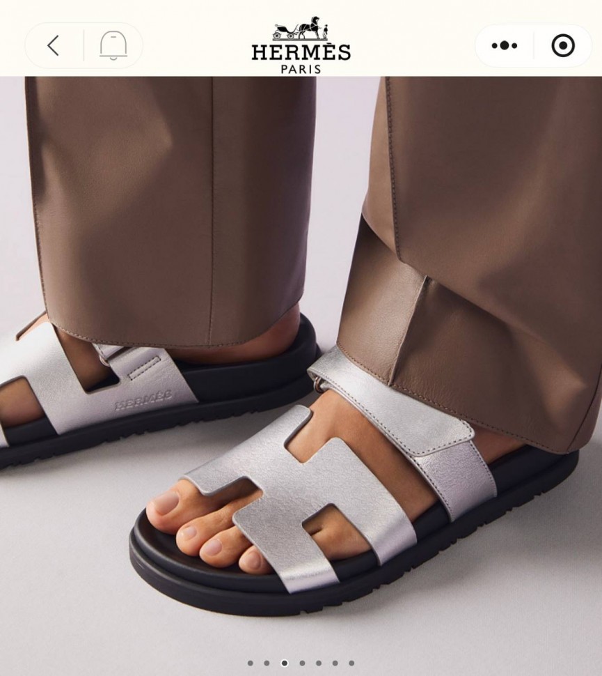 Шлепки Hermes Chypre    