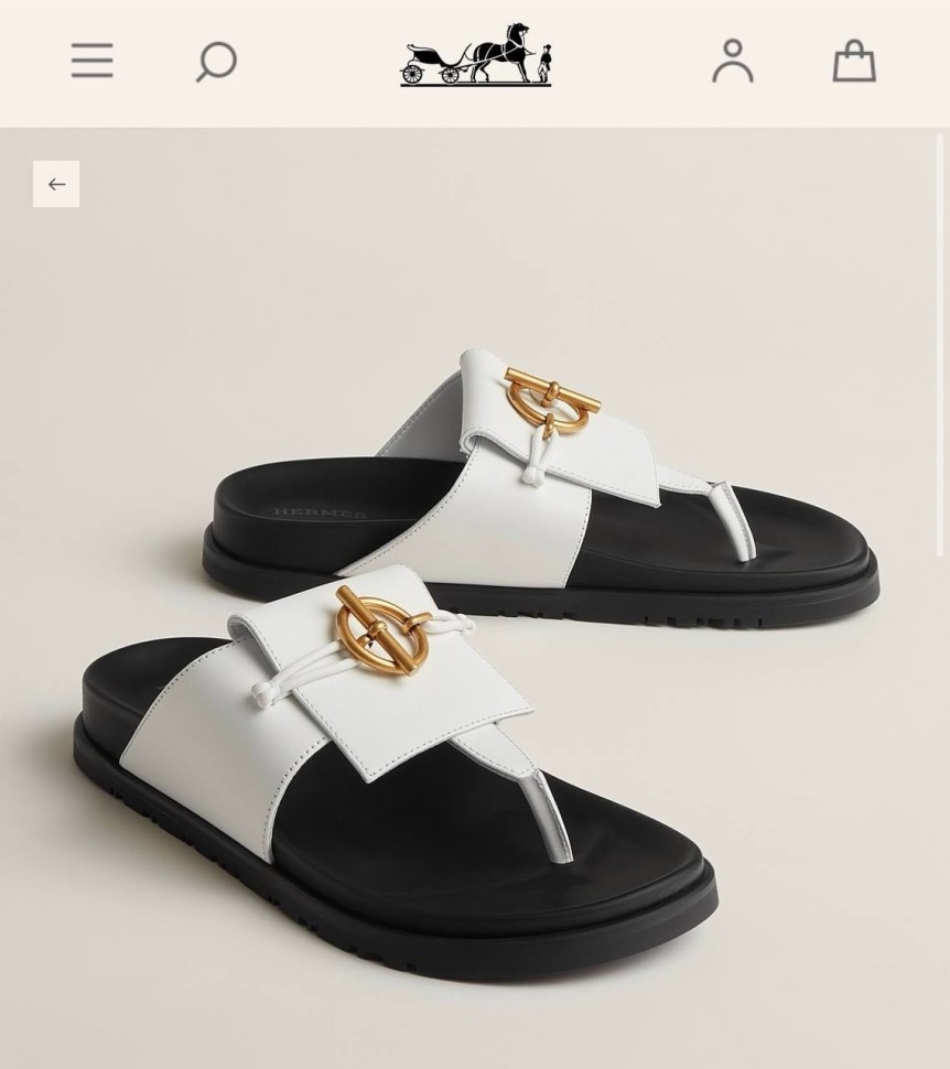 Шлепки Hermes Joyce