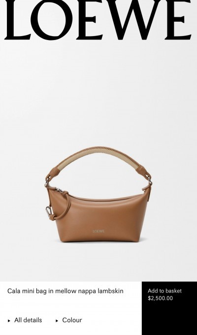 Сумка Loewe Cala mini