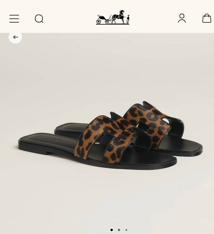 Шлепки Hermes Oran   