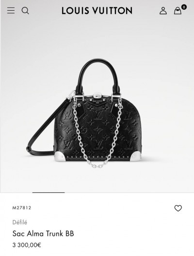Сумка Louis Vuitton Alma Trunk BB