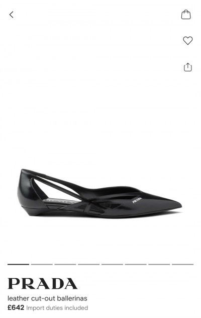 Балетки Prada 